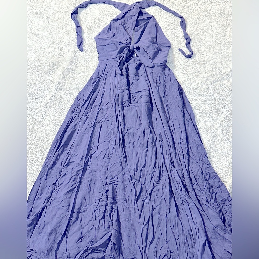 Free people Halter blue dress